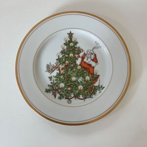 Fritz and Floyd St. Nicholas Salad or Dessert Plate Santa Claus Christmas Plates